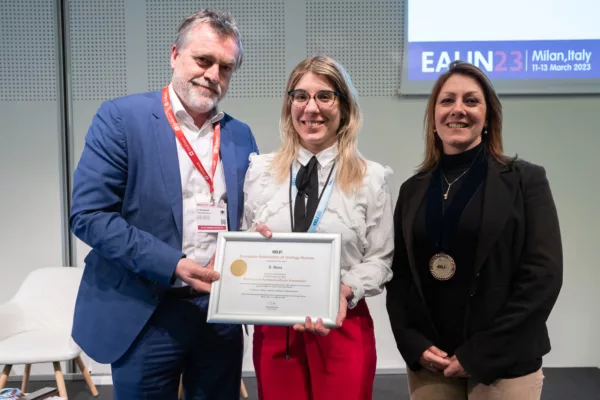 First prize for Best Practice development-oriented Poster Presentation, C Oliveira accepted by A Semedo