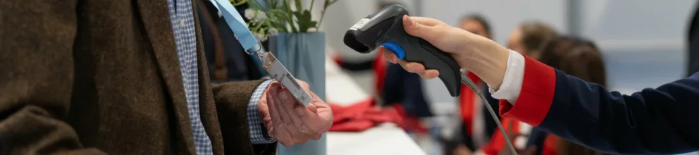 Pictured is the registration desk during the Annual EAU Congress.