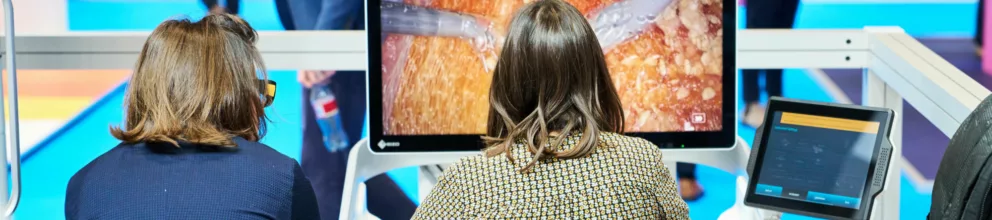 The EAU Exhibition is Europe’s largest display of pharmaceutical and technological industry related to urology. The photo shows the exhibition floor during the Annual EAU Congress.